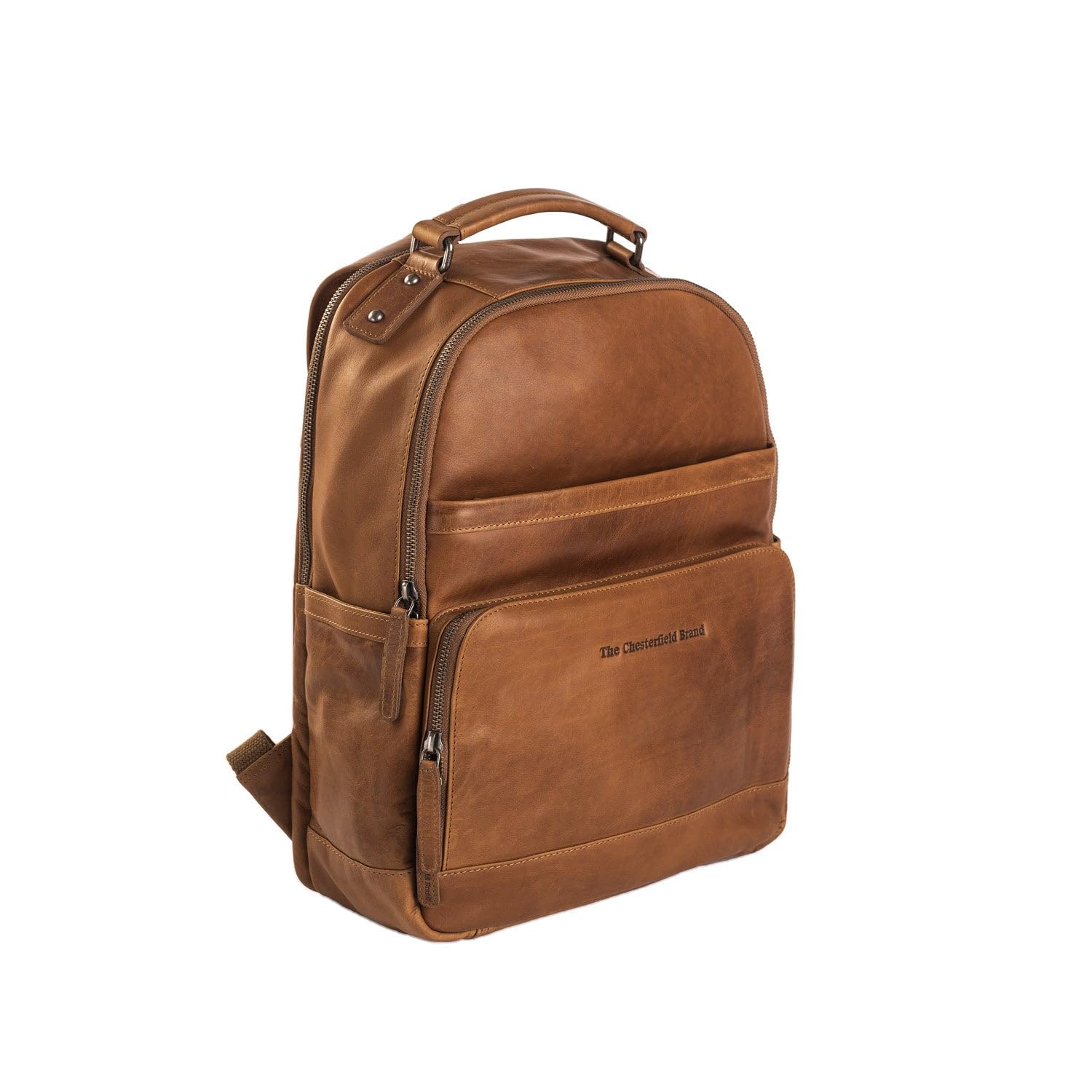 The Chesterfield Brand Austin Business-Rucksack Leder 39 cm Laptopfach Braun