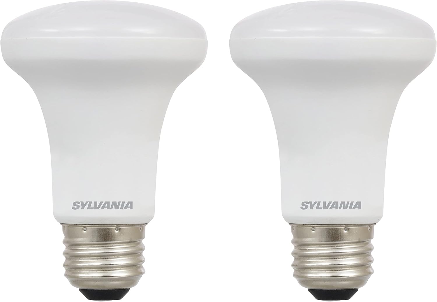 SYLVANIA LED Flood R20 Light Bulb, 50W=5W, 10 Year, 325 Lumens, E26 Medium Base, Dimmable, 2700K, Soft White - 2 Pack (73993)