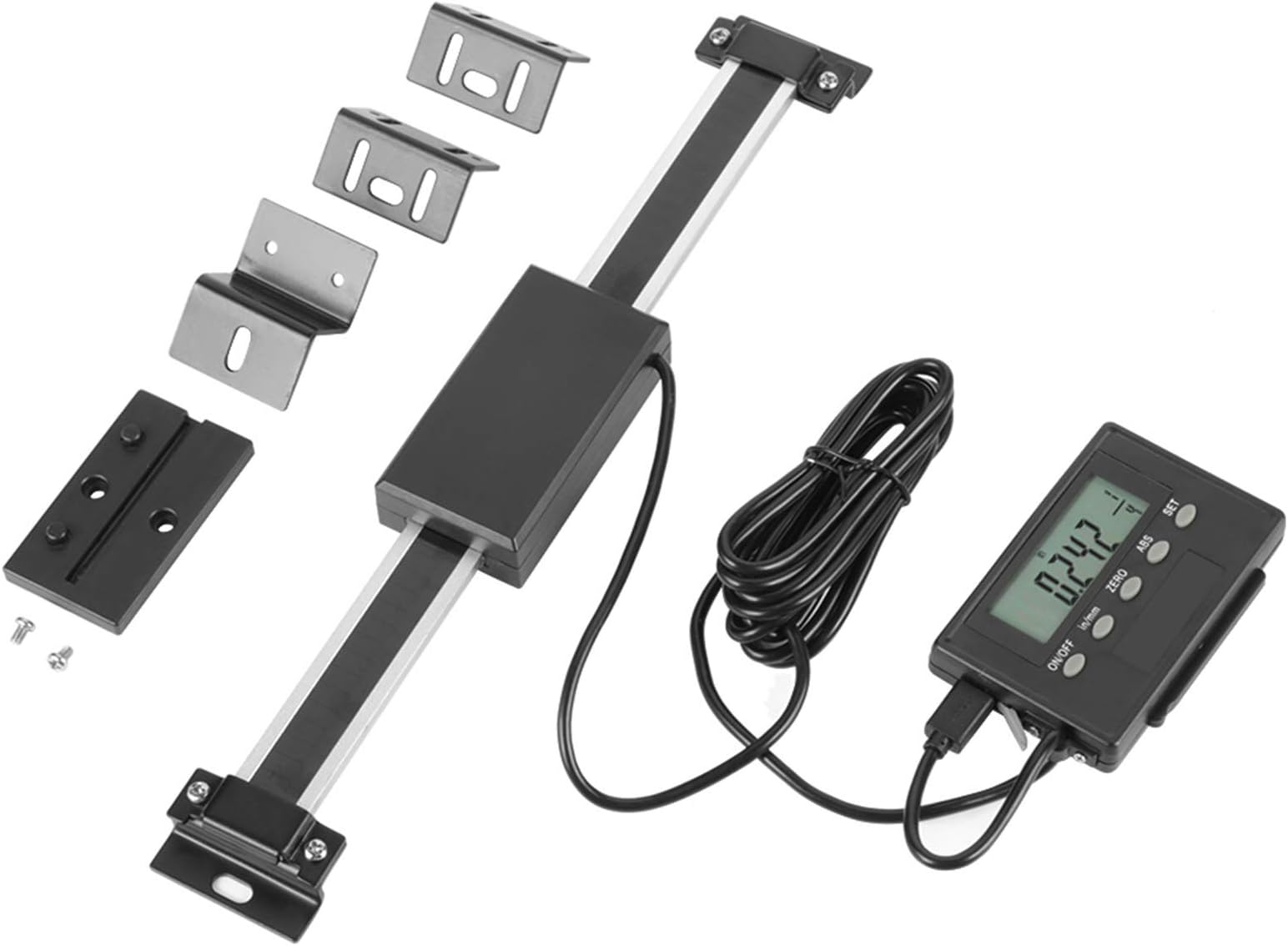 Digital Readout Linear Scale, 0-150mm Digital Readout DRO Remote LCD for Milling Machines or Lathes, Digital Readout Kit