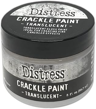 Tim Holtz - Ranger Distress CRCKL Paint TRANSLUCEN, Translucent, 3
