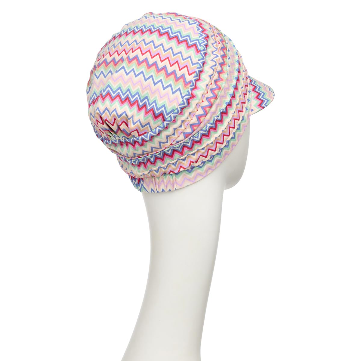 Christine Headwear Gorro Oncológico HocYoga Cap Zigzag Vibes 1600-4079 | Gorra Quimioterapia de Bambú Estampada Factor Solar 50+