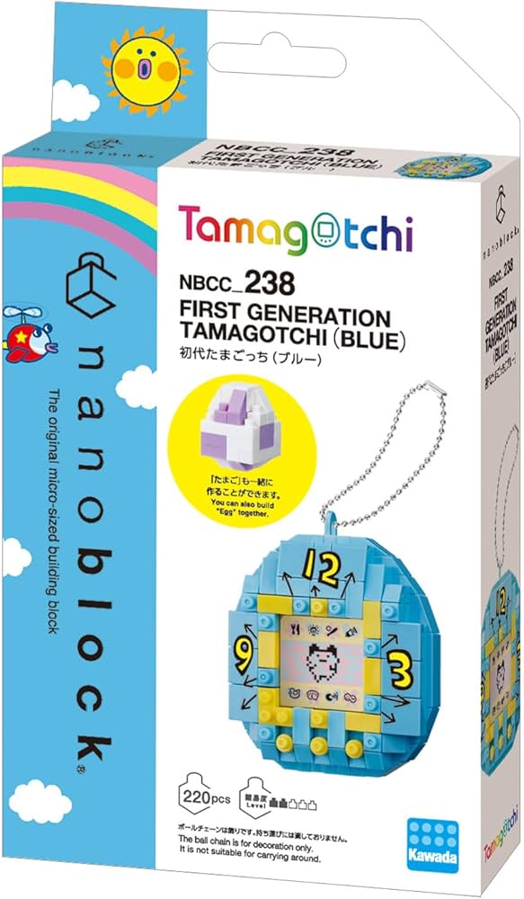 Amazon.co.jp: カワダ(Kawada)ナノブロック 初代たまごっち （ブルー