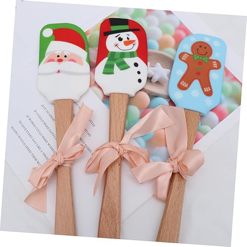Miniatura 7 de ABOOFAN 9 Pcs Christmas Silicone Spatula Espatulas De Reposteria Butter Scraper for Restaurant Cake Spatula for Bakery Silicon Spatulas Kitchen