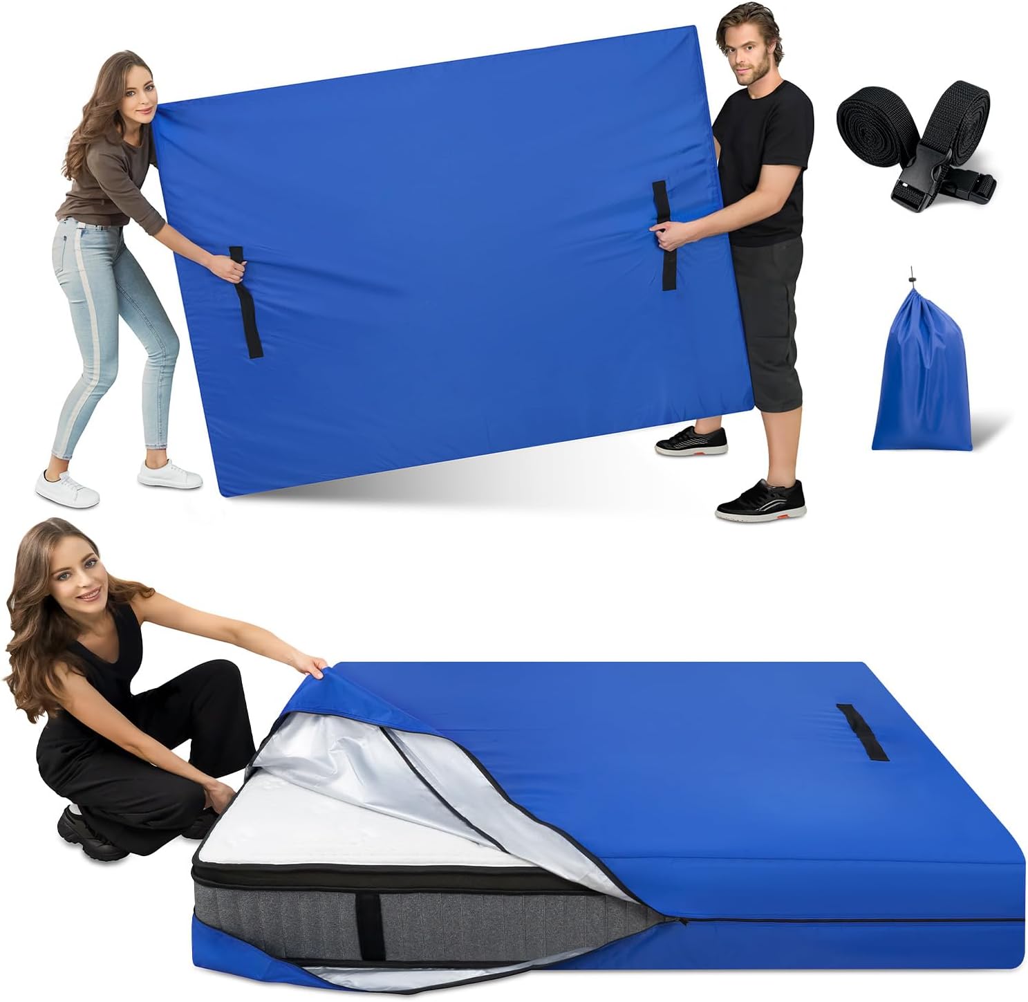 Twin Mattresses Bag for Moving Storage Protector