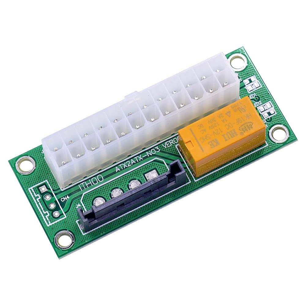 Pi+® (PiPlus®) Synchronous Power Board Dual PSU Multiple Power Supply Adapter add2psu with Sata ATX 24pin to Molex 4 Pin Connector