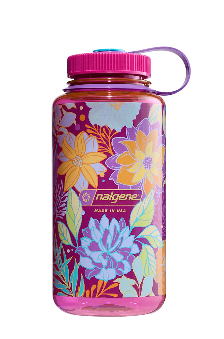 Nalgene Water Bottle 'WH Sustain' – 1 Litre Botanical Florals