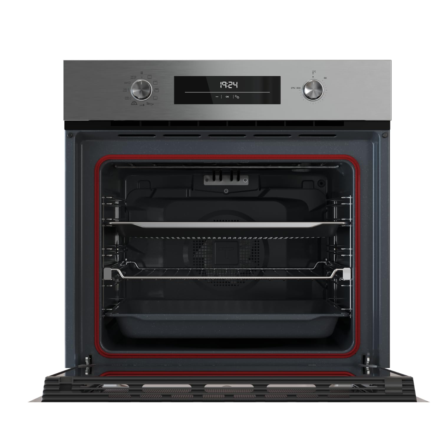 TEKA Four multifonction Airfry, système HydroClean, 9 fonctions, 71 l, guides télescopiques, modèle NEO HSB 6466