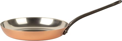 Miniatura 10 de Cuisine Romefort Sartén de cobre estañado con mango de hierro fundido  Sartén tradicional de cobre macizo con revestimiento de estaño  Sartén