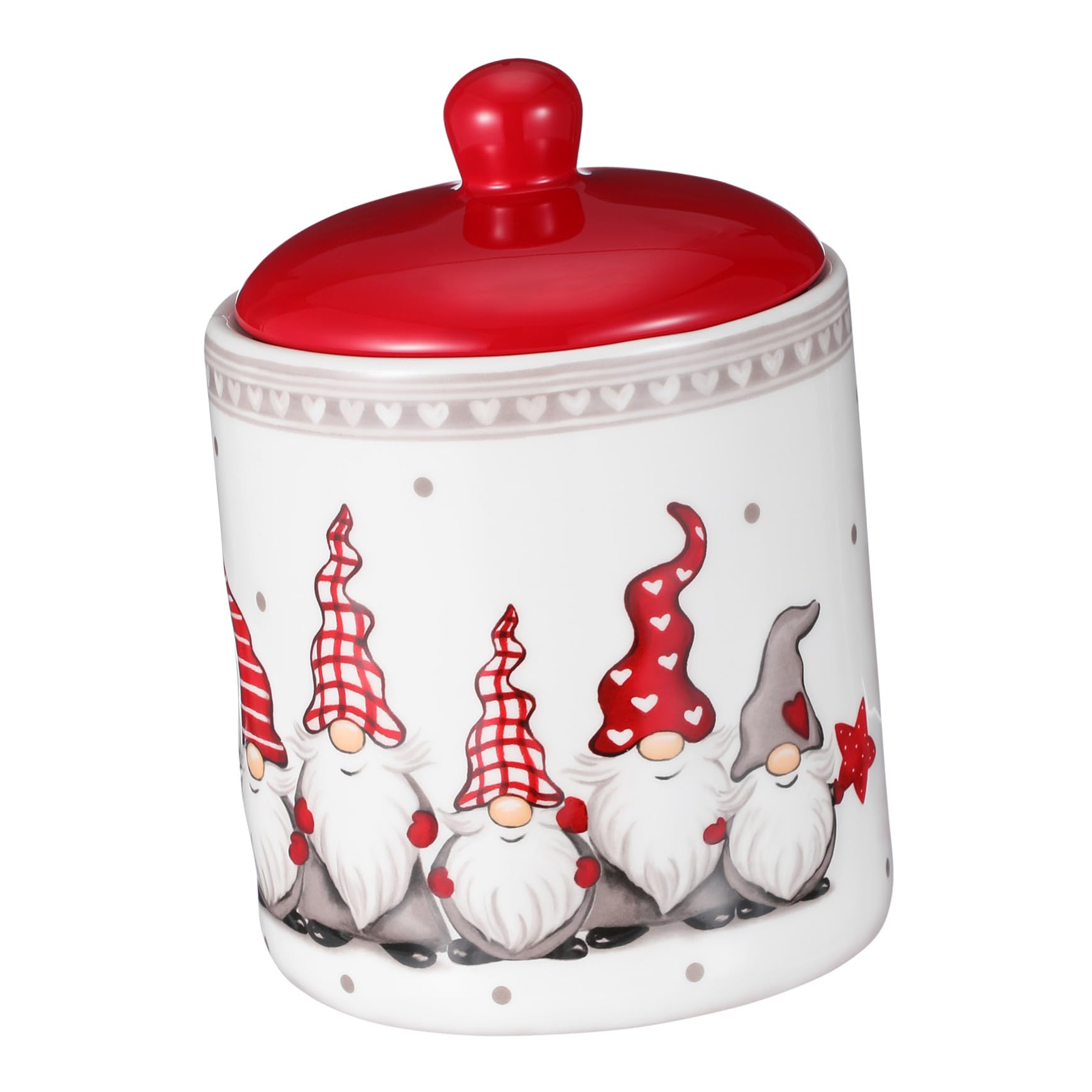 Pojemnik Do Przechowywania Żywności z Hermetyczną Pokrywą Okrągły Słoik Ceramiczny Zboża Orzechy i Przekąski Bezpieczny i Przyjazny Środowisku Idealny Świąteczny Prezent