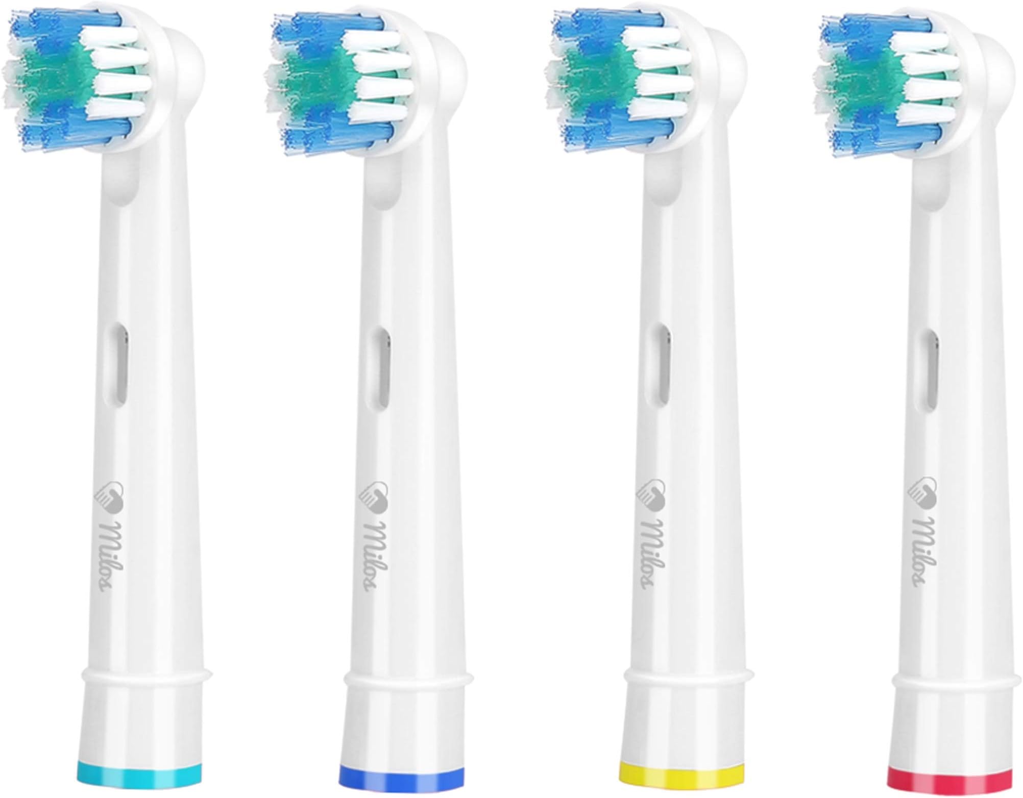Toothbrush Head Compatible with Oral B - Milos Replacement Electric Toothbrush Head 4 Pack Deep and Precise Cleaning Replacement Toothbrush Heads Compatible Oral B
