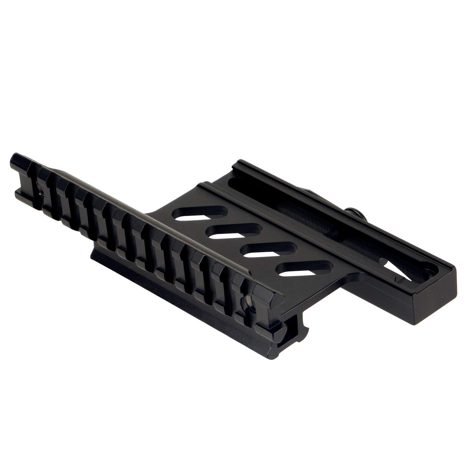 Monture Tactique Double à Rail Latéral en Métal AK74 - Support de Picatinny avec Montage sur Lunette Latérale pour AK - Noir