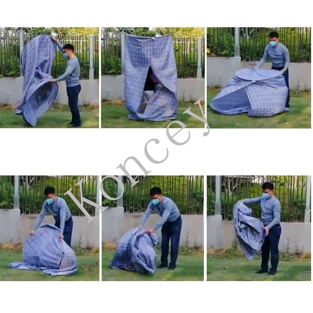 Spogliatoio da Campeggio Portatile All'aperto Impermeabile Pop-Up Tenda da Bagno per Campeggio Ricovero Esterno Privato per Le Gite in Campeggio Cambiarsi e Fare la Doccia 0.8 x 2m (Color : A)