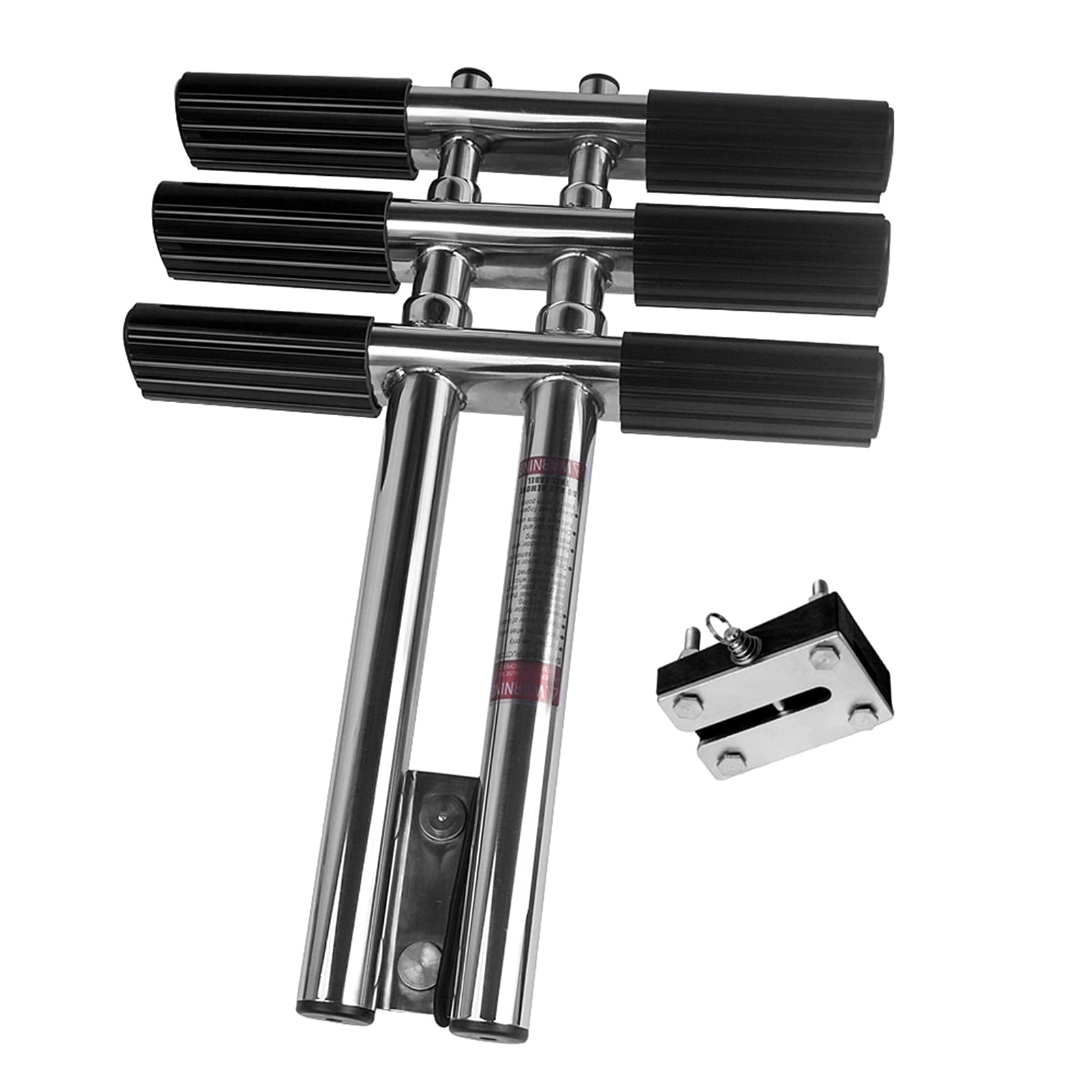 3 Steps Telescoping Boat Ladder, XK Marine Stainless Steel Extendable Drop Ladder,Marine Dual Vertical Dive Ladder, Pontoon Ladder for Marine Yacht, Trailer, Camper, RV