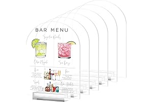 JINMURY 8x10 Inch Arch Acrylic Sign with Stand