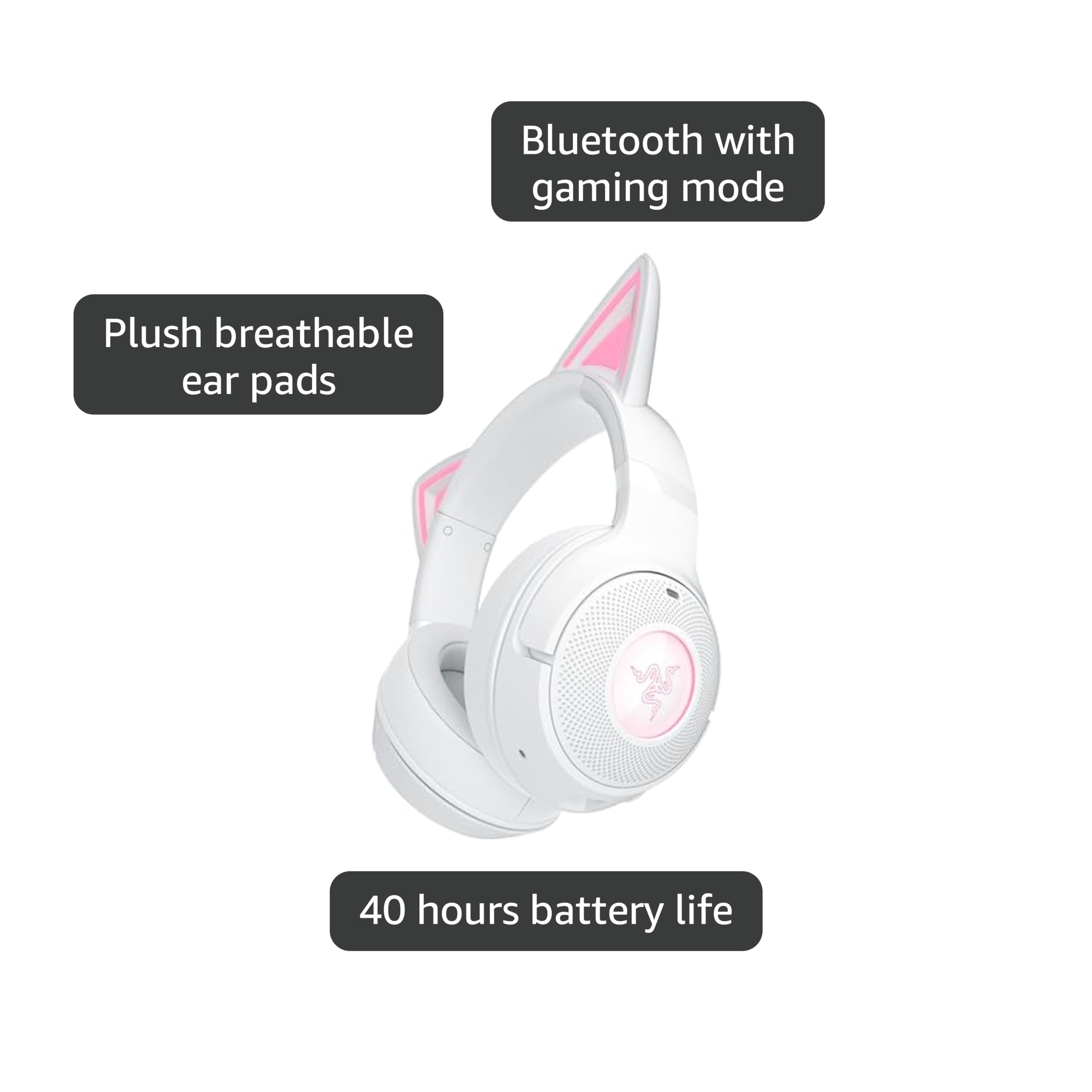 Amazon.com: Razer Kraken Kitty V2 BT - Wireless Bluetooth RGB