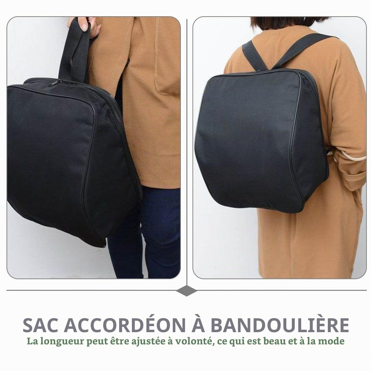 STOBOK Sac accordéon simple pochette de rangement Étui souple pour basse valise musicale sac de rangement en tissu Oxford épaules