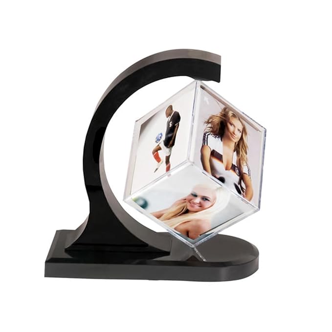 Customized 6 Photo Magnetic Floating Cube