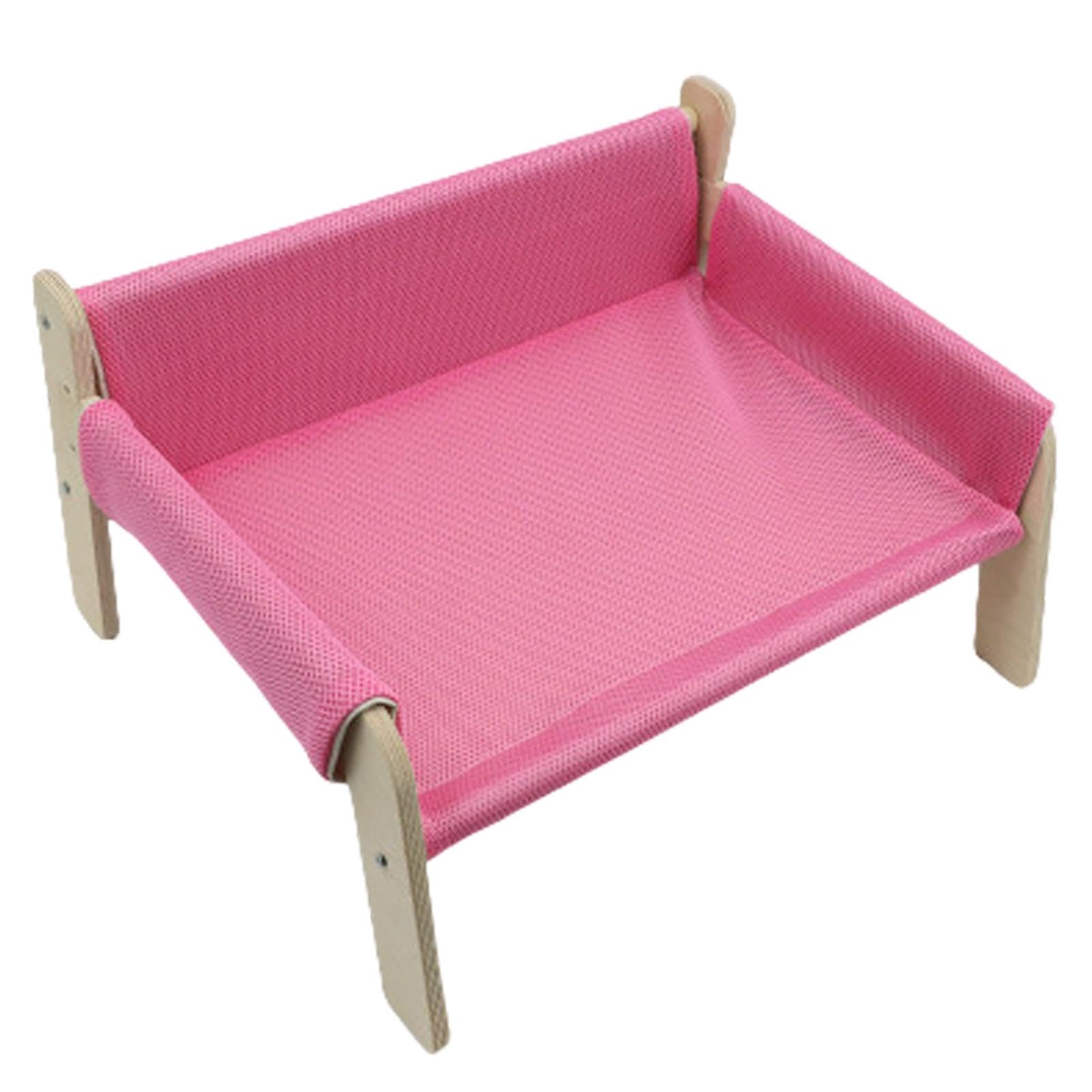 Cama para perros, cama lavable para perros, sofá para perros | sofá de silla estable, de madera natural con extraíble y lavable, alfombrilla de espuma con espuma de apoyo adecuada e imperm