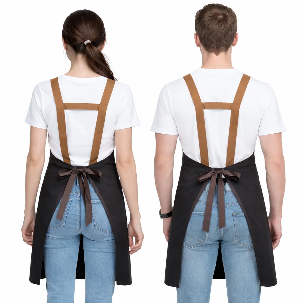 Delantal Cocina Mujer - Delantal Cocina Hombre - Mandiles De Cocina - Delantal Impermeable y Ajustable - Ideal Como Mandil Camarero Peluqueria Barbacoa o Jardinería – Para uso profesional y domestico — view 7