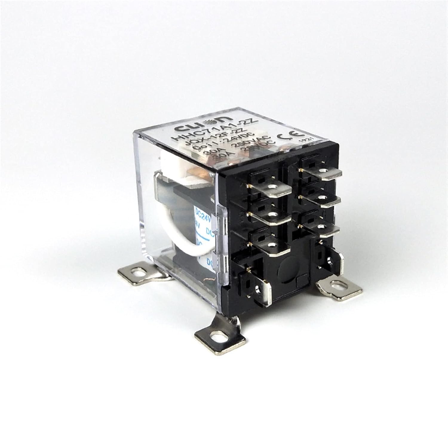JQX-12F 2Z DC12V 24V AC220V 30A 2NC+ 8 Pin General Purpose Power Electromagnetic Relay HHC71A1-2Z(DC12V)