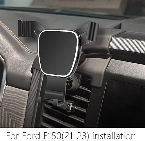 Miniatura 8 de musttrue LUNQIN - Soporte para teléfono de coche para Ford F-150 F150 2018-2020, accesorios de automóvil, soporte de navegación, decoración