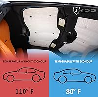 Vista 3 de Parasol para parabrisas de automóvil, parasol completo para Chevrolet Corvette C7 2014-2019, protector de visera contra rayos UV