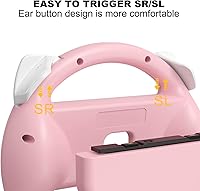 Vista 6 de momen Steering Wheels for Nintendo SwitchSwitch OLED Joy-Con Cute Racing Wheel Accessories for Switch JoyCon Controller (Pink&Blue)