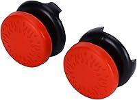 Vista 6 de ASHATA 2 unids Thumbstick para textura 3D Pulgar Grip Stick Joystick Thumbstick para PS 5 Controller Rojo