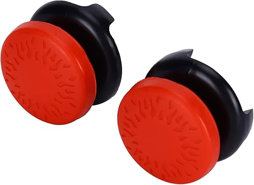 Miniatura 6 de ASHATA 2 unids Thumbstick para textura 3D Pulgar Grip Stick Joystick Thumbstick para PS 5 Controller Rojo