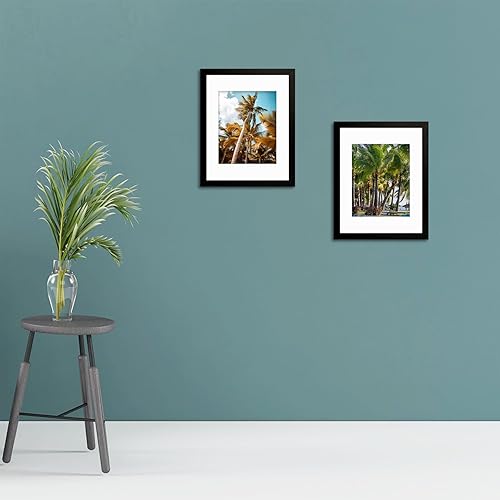 Vista 86 de Frametory, Portarretratos negro de 16 x 20 pulgadas, para fotos de 11 x 14 pulgadas con paspartú, molduras anchas (16 x 20 pulgadas, negro)