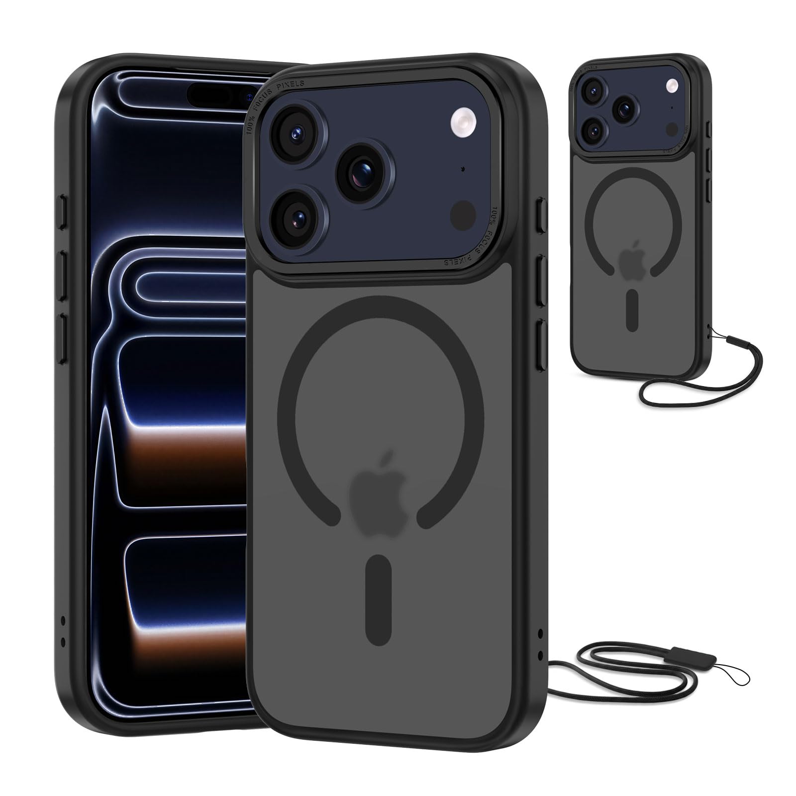 NEW'C Magnetisch Hülle für iPhone Serie kompatibel mit MagSafe Ultimate, stoßfest – starker Magnetismus und militärischer Schutz