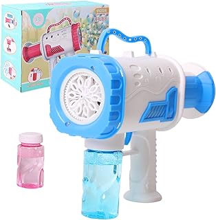 Pink Bubble Guns | Bubble Makers for Girls Boys - Electric Bubble Makers for Party Favors, Summer Toy, Kids Outdoor Indoor