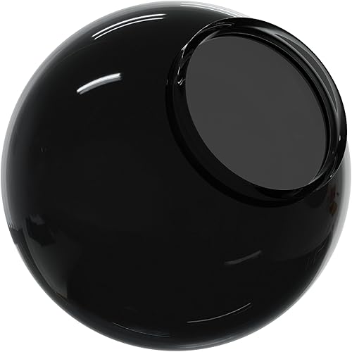 KastLite 6" Smoke Acrylic Lamp Post Globe | Smooth Textured with 3.14" Fitter Neck | Manufactured in the USA | Plastic Light Cover - Not Glass