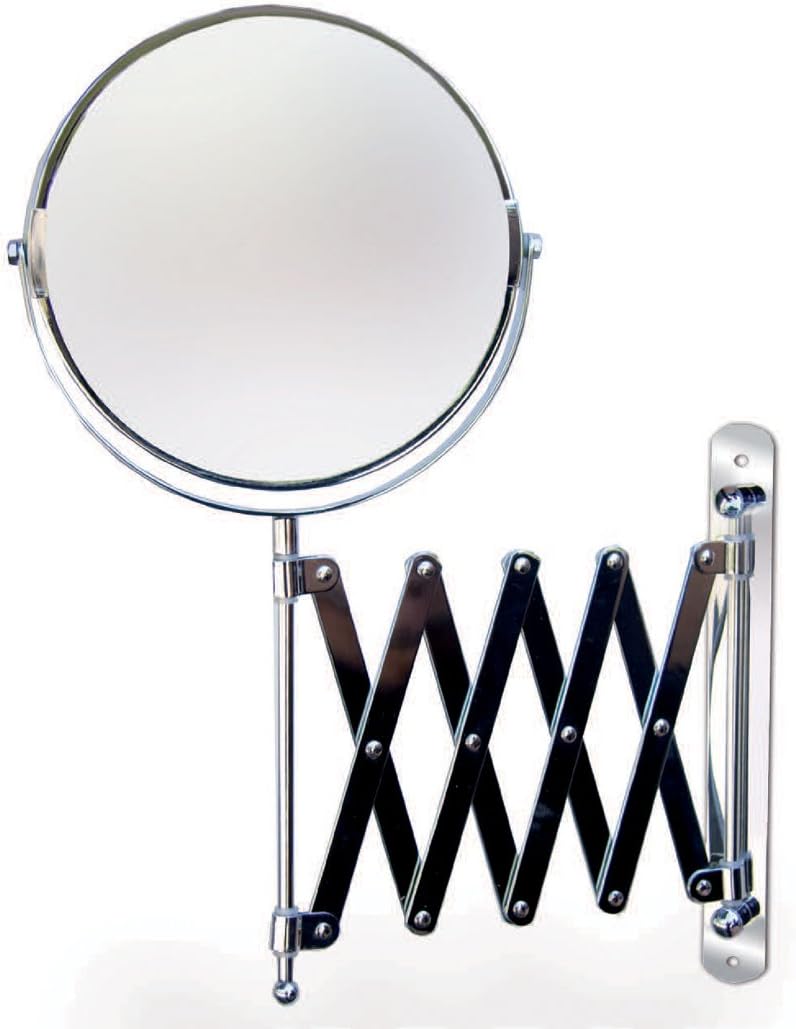 Accordion Wall Mirror Finish Chrome Amazon.co.uk Home & Kitchen