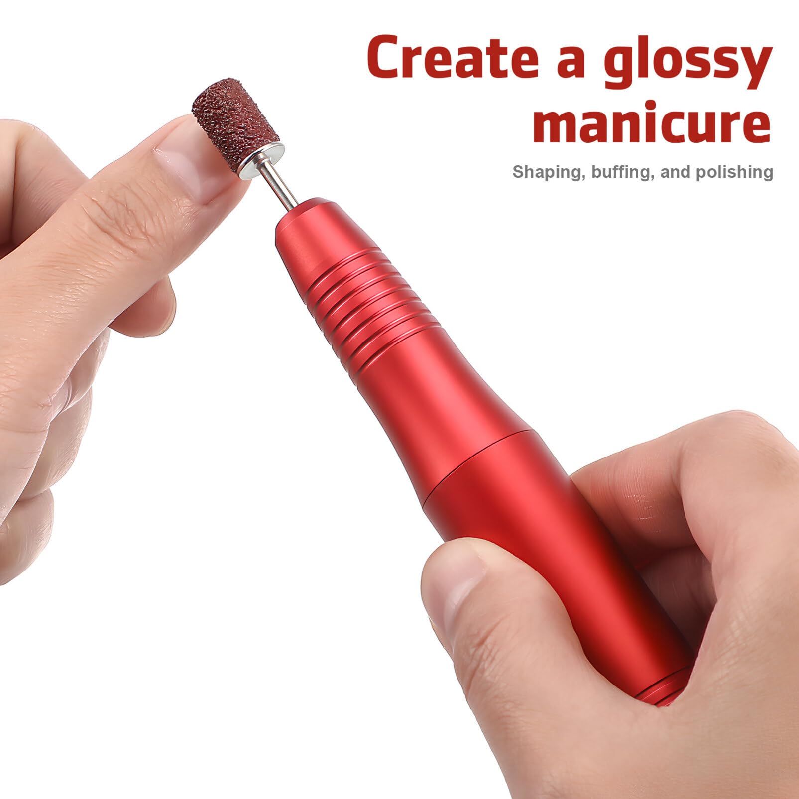 Healvian 1set Elettrico Per Manicure Trapano Per Unghie Portatile Fresa Elettrica Con Batteria Kit Completo Per Delle Unghie Strumento Professionale Per Saloni e Uso Domestico