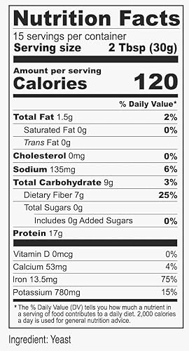 Miniatura 3 de Anthony's Levadura de cerveza, 1 libra, fabricado en Estados Unidos, sin gluten, para apoyo a la lactancia, sin sabor, sin azúcar