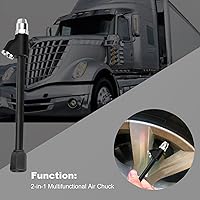 Vista 3 de GODESON Mandril de Aire, Juego de Mandril de Doble Cabezal FNPT de 1/4" de Alcance Extendido con Conector Rápido, Mandriles de Neumáticos