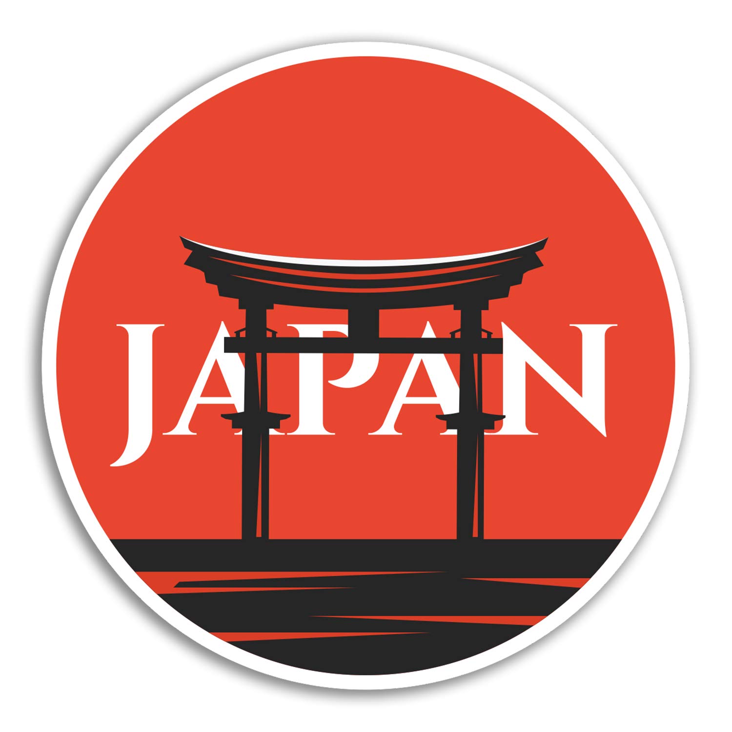 2 x 10cm Japan Japanese Vinyl Stickers Laptop Luggage Travel Sticker #19024 (10cm Wide)