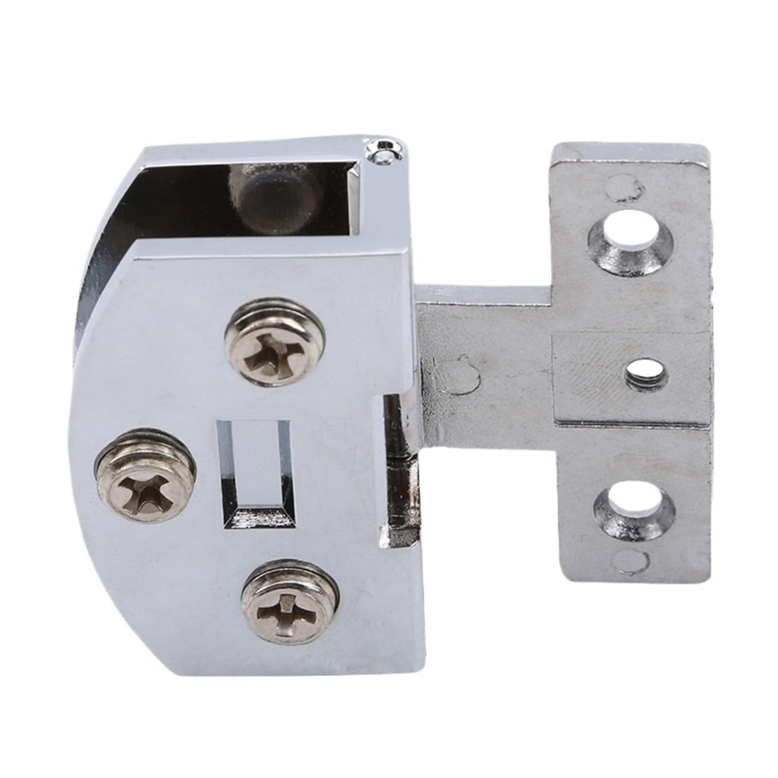 1pcs Glass Door Hinge Clamps Stainless Steel Cabinet Bread Cupboard Gate Clip Hinges 5-9mm(L)