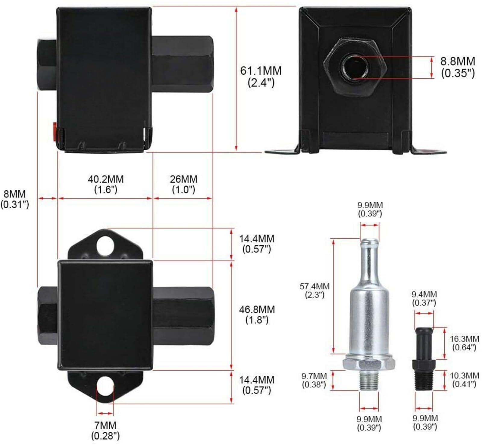 Bomba De Combustible De Gasolina, Diésel Y Etanol, 12 V, Universal, Estado Sólido, 4 A 6 PSI, Tipo Faceta Eléctrica P Bomba Combustible Alta Presión