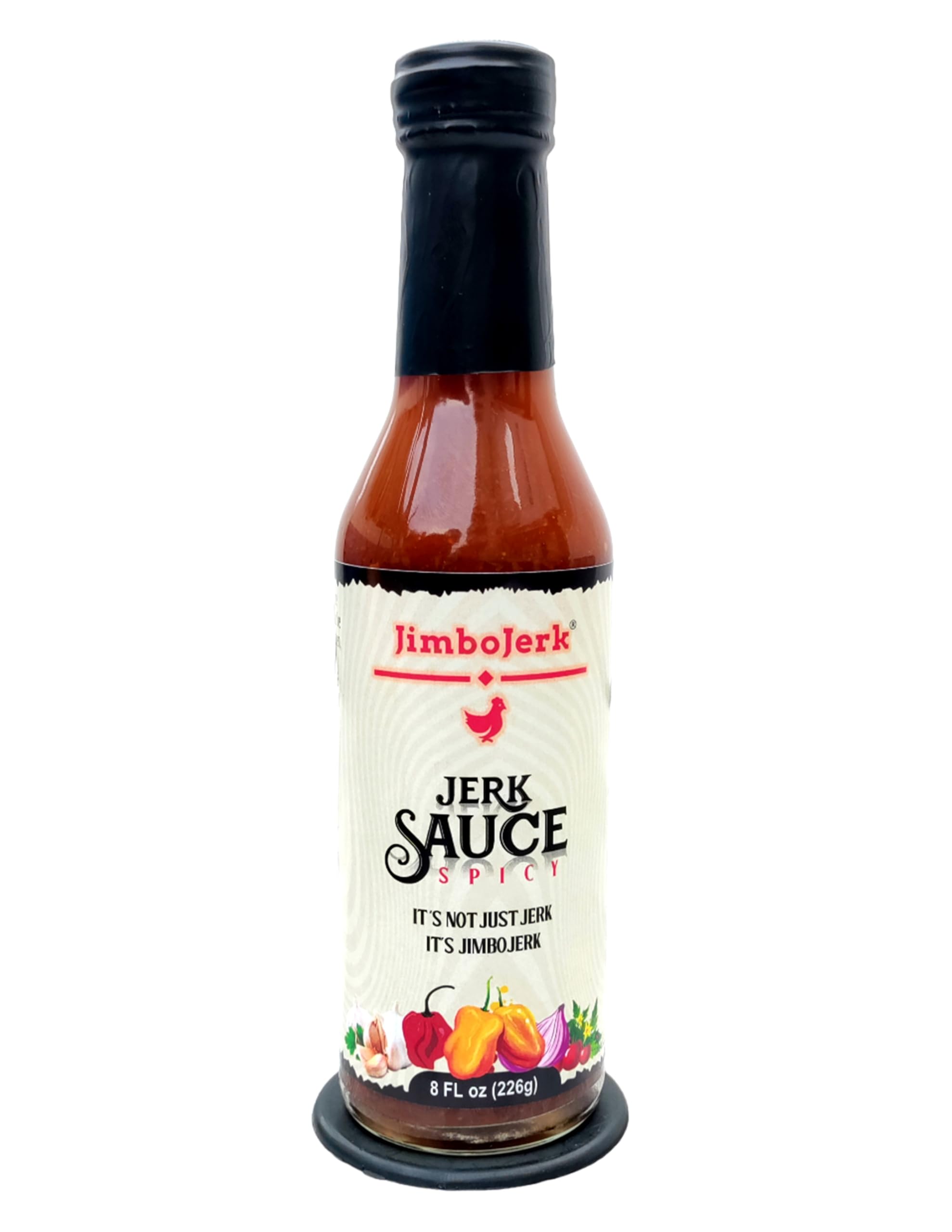 JIMBOJERK Caribbean Jerk Sauce.8oz.Your Beef. Chicken, Seafood, Pork, Vegetables & Favorite Foods Will Thank You For It. Enhance Your Grilling,Baking,Frying,Sautéing,Pan-Searing & Roasting experience. The Perfect Condiment