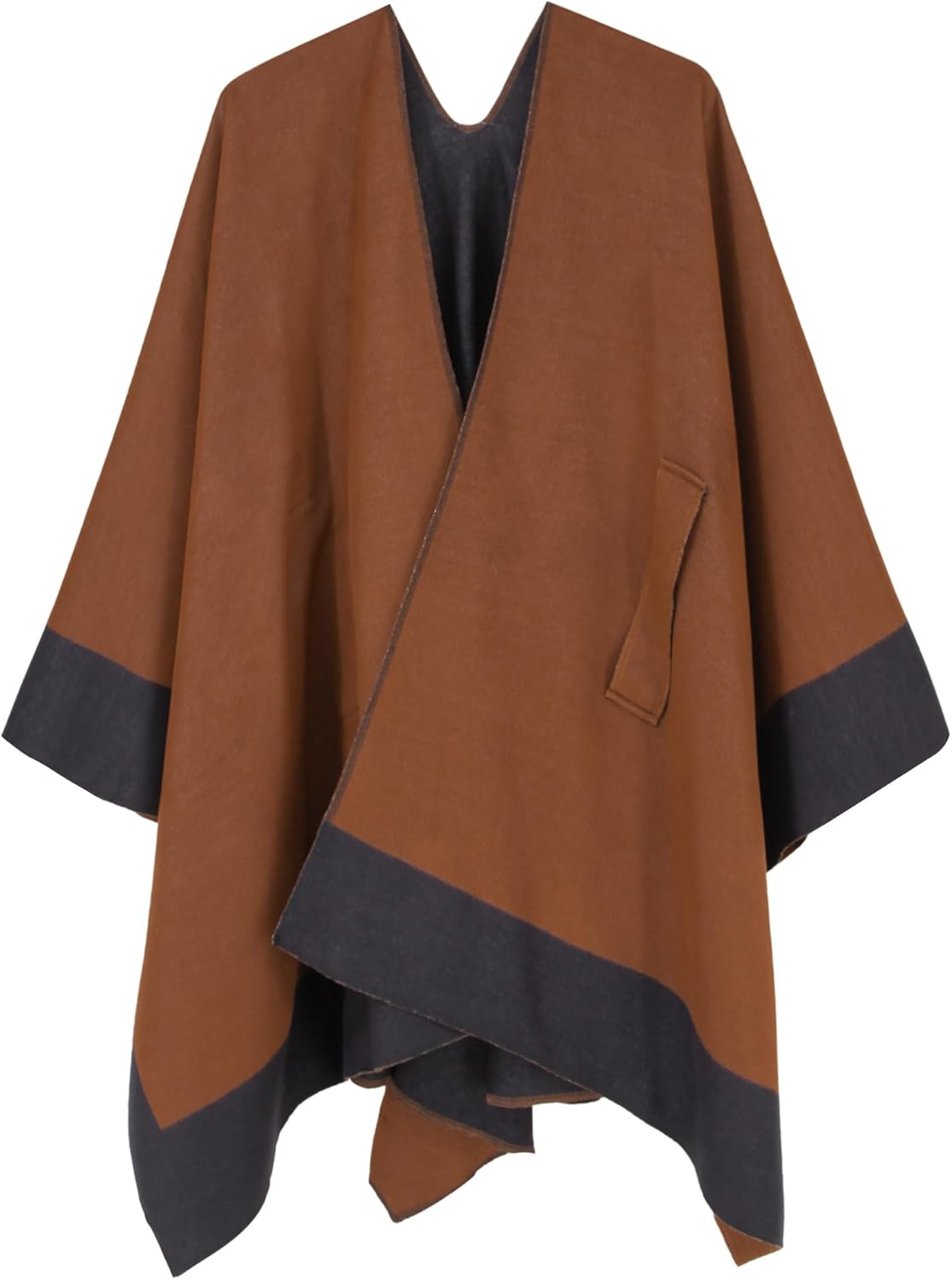 Moss Rose Women's Shawl Wrap Poncho Ruana Cape Open Front Cardigan Shawls for Spring Fall Winter - Image 4