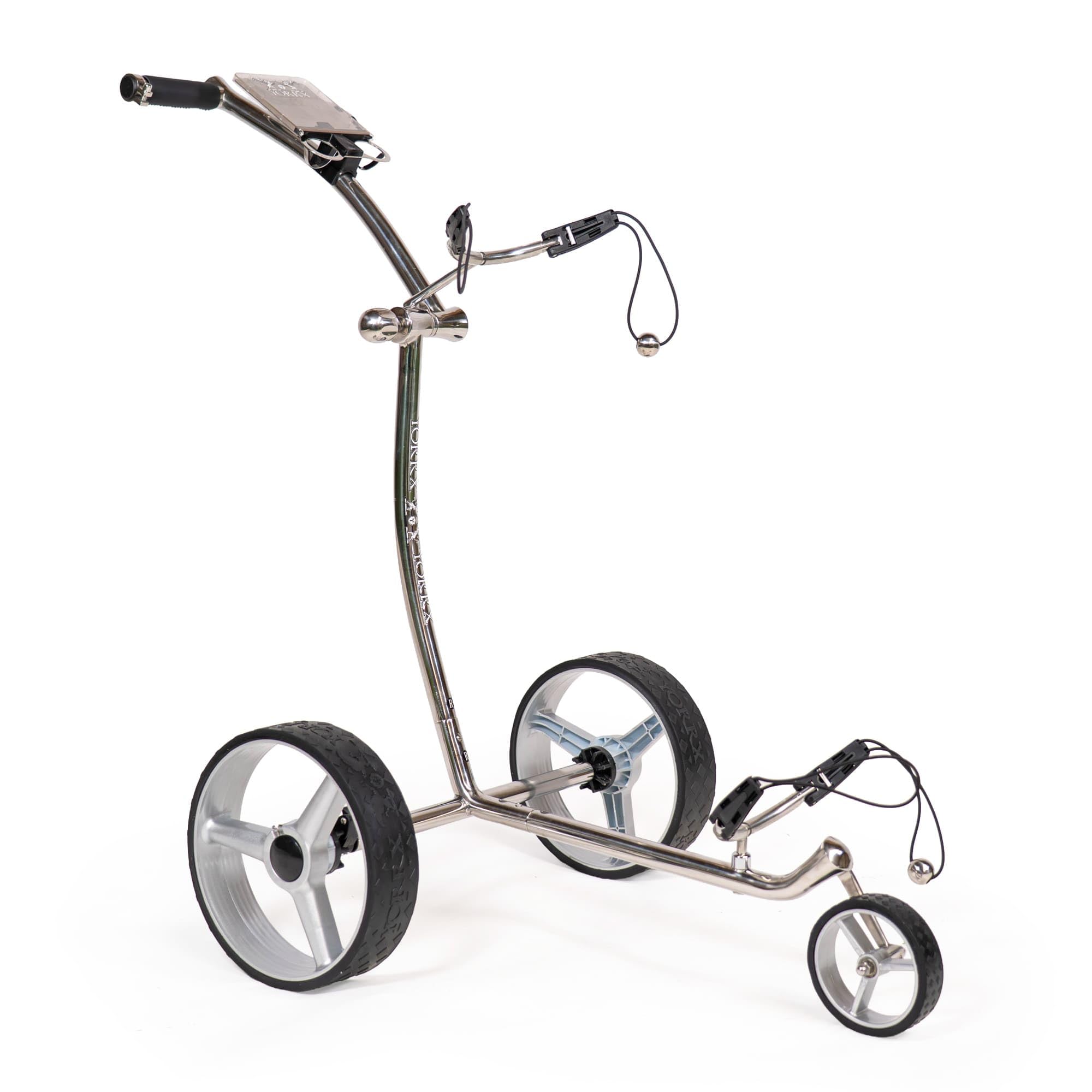 Slim Lion 4S Pro Edelstahl Golftrolley – Kompakter, platzsparender Premium Golfwagen mit Schnellspannsystem, optimaler Stabilität und umfangreicher Vollausstattung - TopTip