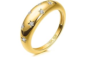 EP Jewels: Radiant Chunky Gold-Plated Rings for Women