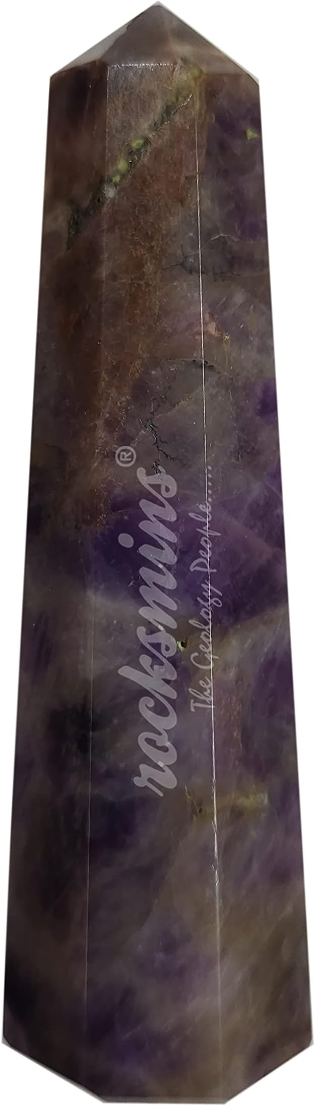 rocksmins Natural Amethyst Wand Tower Pencil 3 Inch Approx Original Semi Precious Stone to Attract Higher Spiritual Energy Reiki Crystal Healing Therapy Meditation Chakra Balancing Protection