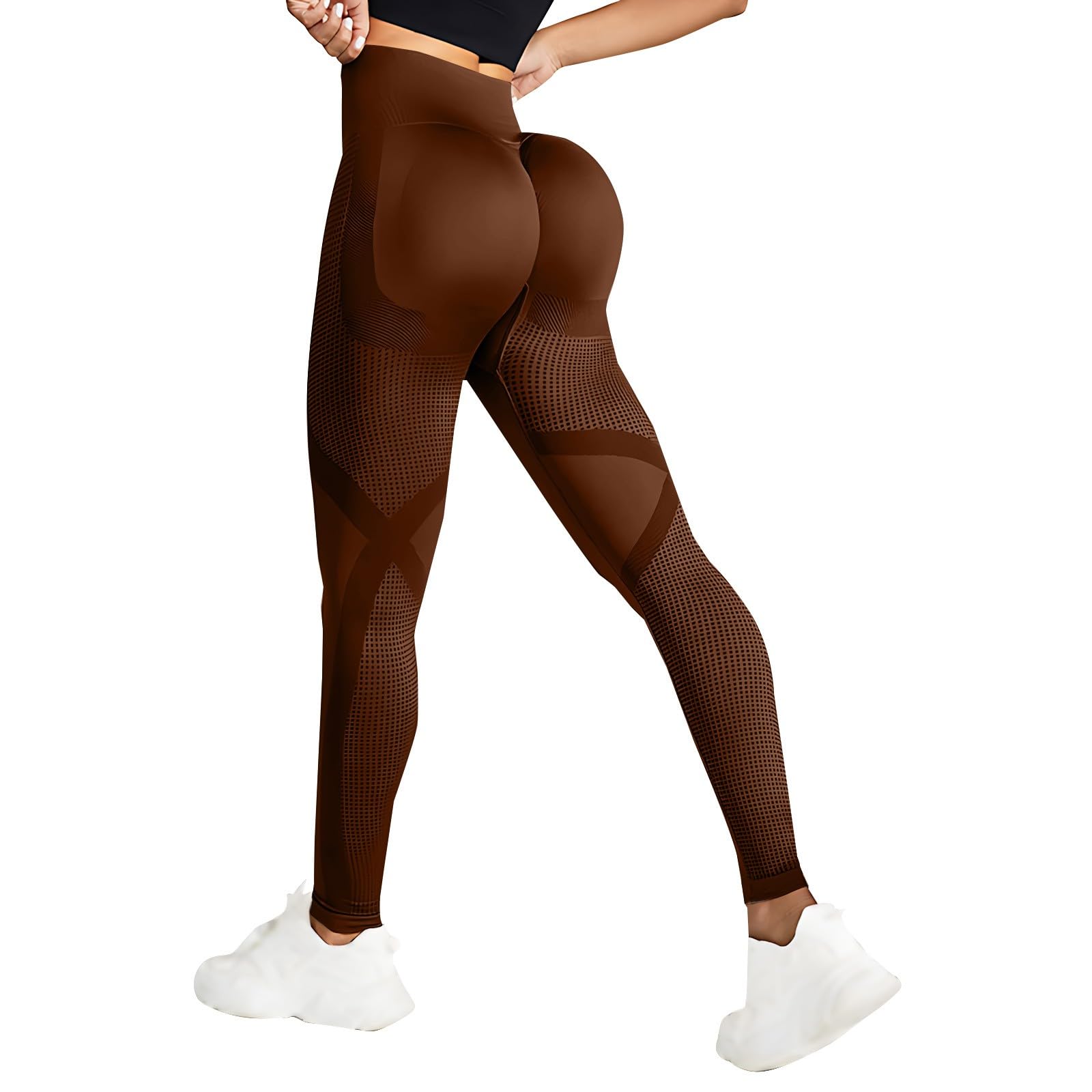 Leggings da corsa da donna a compressione 3D anticellulite leggings da palestra a vita alta controllo della pancia leggings per sollevamento glutei senza cuciture elastico petite legging morbido