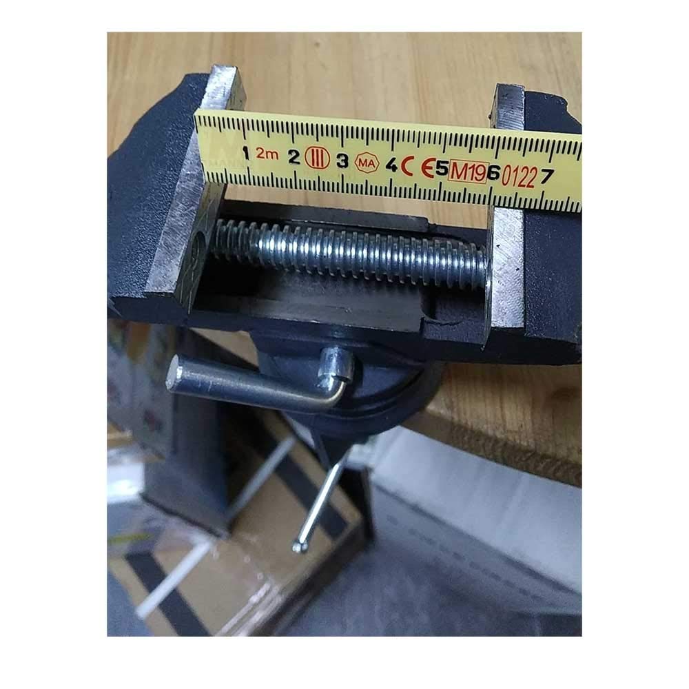 Ingco Hbv082 Morsa Da Banco Girevole Larghezza 60 Mm Forza Max Serraggio 1000 Kg