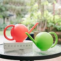 Vista 2 de Regadera para plantas de interior de 1.5 L, redonda con aspersor pequeño, hervidor de agua, hervidor de flores para el hogar, pequeña jardinería