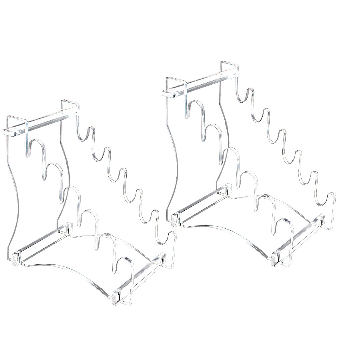 Knife Display Stand,Acrylic Desktop Knife Holder Holds 6