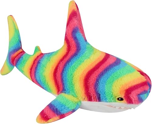 MUPI Almohada de peluche de tiburón de 17 pulgadas, almohada de tiburón de peluche de tiburón, tiburón de juguete, tiburón oceánico, peluche grande,